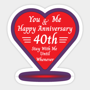 Happy Anniversary Sticker